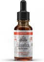 Licorice Tincture, Organic Licorice Extract (Glycyrrhiza Glabra) Kuivattu juuri, kasviperäisten täydentää, ei-GMO kylmäpaineinen Organic Vihannesten glyseriini 4 oz, 670 mg