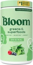 Bloom Nutrition Superfood Greens Powder, Divegestive Enzymes with Probiotics and Prebiotics, Gut Health, Bloating Relief for Women, Klorella, Green Juice Mix with Beet Root Powder, 60 SVG, Original