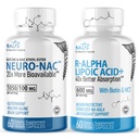 Luonnon fuusiot Neuro Nac (NAC Etyyli Ester) & R Alpha Lipoic Acid 600mg (60ct)
