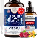 Liquid melatoniini aikuisille ja lapsille 6 Vuotta ylös - 3 mg Melatoniinin pudotukset Extra vahvuus Nestemäinen uniapu - Nopea Absorbtion, Vadelma Vanilla Flavor Melatonina - 2oz, 2-kuukautinen tarjonta, valmistettu USA