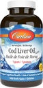 Carlson Labs Turska Maksaöljy, matala A-vitamiini, 230 mg Omega-3, 300