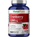 NusaPure Cranberry 60 000 mg 180 Veg Caps (Bioperine, ei-GMO, Vegan)
