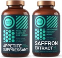 WILD POLTTOAINE Appetite Suppressant ja Saffron Extract kapselit Bundle
