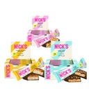 Nick's Sampler Pack Swedish Style Protein Bars, Keto Friendly Snack Bars, Ei lisättyä sokeria, 5g Collagen, Low Carb Protein Bar, Low Sugar Meal Replacement Bar, Keto Välipalat, 36-Count