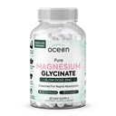 Organics Ocean Pure Magnesium Glycinate med Zink - Maximal Strength Chelated Magnesium Supplement för kvinnor och män för muskelkramper och sömnstöd - 90 kapsel