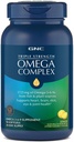 GNC Triple Strength Omega Complex Omega 3, 6, 9 täydentää, 1725 mg, Lemon Flavor, tukee sydän, aivot, iho, silmät ja yhteinen terveys, 90 Softgels
