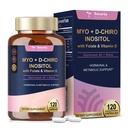 Totaria Myo-Inositol & D-Chiro Inositol Supplement Capules 3075mg, Plus Multivitamiini D3, Folaatti, Ihanteellinen 40:1 suhde - Hormonaalinen tasapaino naisille & munasarja* Tuki Vegaani, Ei GMO - 120 Caps