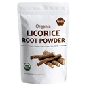 Iyasa Holitis Organic Licorice Root Powder, Muletti, Glycyrrhiza glabra,8 oz,227 gm,Luonnollinen odotus,Candy Flavoring Agent, Superfood