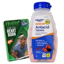 Ultra Strength Antasidit tabletit - Kalsiumkarbonaatti 1000 mg - 71 purutablettia valikoitu Marjat ja elintoiminnot Vinkkejä kortti Bundle