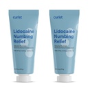Curist 5% Lidokaiini Cream Maksimi OTC vahvuus Updateal Pain Relief OTC - 12 oz (pakkaus 2) XL Tube 5 Prosenttia Lidokaiini Numbing Cream Numb tehokkaasti (2 pakkaus - 6 oz Tube)