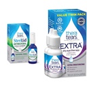 TheraTears Extra Dry Eye Therapy Voitelu silmätipat kuiviin silmiin, 0,5 dl pullo, 2 kreivi & SteriLid silmäluomen puhdistusaine ja kasvojen pesu, ärtyneille silmille, 2 fl oz Suihku
