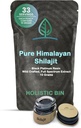 Holistic Bin Shilajit Hartsi - Himalajan Fulvic & Trace - Black Platinum Hartsi - Shilajit Extract - Mix Into Liquids - Tarjoilu Spoon Sisältää - 10g