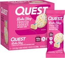 Quest Nutrition Frosted Cookies Twin Pack, Syntymäpäiväkakku, 1g sokeria, 10g proteiinia, 2g Net Carbs, Gluteeniton, 8 Count(Pack of 1)