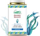 Snake Brand Kuumuuden Jäähdytysjauhe arkikäyttöön - anti-Chafing, Heat Rash Relief, Ocean Fresh Kelp Tuoksu (4.9 Oz / 140g)