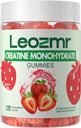 Kreatiini Monohydraatti Gummies 5000 mg miehille ja naisille, purukumi Creatiini Monohydraatti täydentää(120 kreivi) - mansikka 120 Gummie