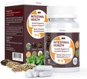 Gut Health Cleanse Detox-kapselit - Suoliston puhdistusaine Wormwoodin, Black Walnut, Valkosipulin sipuli, Clove Tuki Colon Cleanser & Digestion System naisten ja miesten, 30 Caps