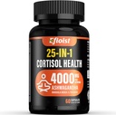Cortisol Health Supplement, 25-in-1 Cortisol Reducer for Women & Men, Cortisol Supplements for with Ashwagandha, Rhodiola Rosea, L-Theanine, for Mieliala, Focus, Sleep Support, 2 kapselia