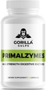 Gorilla Gulps - Primalzymes - Max Strength Dgestive Enzymes, 60 kasviskapselia