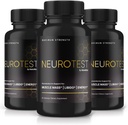 (3 Pack) NeuroTest-kapselit - NeuroTest-ruokavaliovalmisteen täydennys miehille, NeuroTest Daily Formula yleistä hyvinvointia ja huipputehokkuutta, Advanced Formula pillereitä, Neuro Test Reviews (180 kapselia)