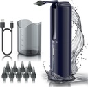 Korvavahan poisto - Sähkökorvan kastelu Flushing System, vesivoimalla korvan puhdistus 4 painetilat, turvallinen ja tehokas korvan puhdistustyökalu, vesitiivis USB Ladattava (sininen)