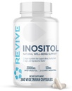 Revive MD Inositol Supplement for Men & Women - Mood Support, Hormonal Balance, Terveellinen verensokeri & Lisääntymisterveys - Vegaani-ystävällinen, Gluteeniton - 360 kasvissyöjä Kapselit - 180 Tarjoukset