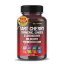 Tart Cherry Turmeric Ginger Sting Ashwagandha Elderberry Black Pepper -150 kapselit- valmistettu Yhdysvalloissa