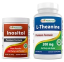 Best Naturals Inositol Powder 1 Lb & L- Theanine 200mg