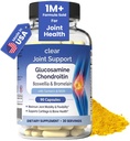 Glukosamiini Chondroitin MSM Turmeric & Boswellia 90 kapselit ... 8-in-1 Yhteinen tuki täydentää joustavuutta ja liikkuvuutta...