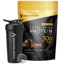 Transformation Chocolate Protein Powder & Performance Eristetty Shaker Bottle 30G Multi-Protein Eristetty ...