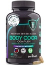 Zenmen Luonnollisesti Body Deodorizing Supplement - Body Odor Eliminator pillereitä - Sisäinen deodorantti kainaloiden, intiimit alueet, ja Private Parts - 60 vegan kapselit. Made in The USA