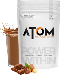 Asitis Nutrition AS-IT-is Atom Whey Protein 1kg/35,2 Oz Dgestive Enzymes ... USA Labdoor Certified for Accuracy & Puhtaus Choco Hazel Fusion Flavor ... 27g Protein..
