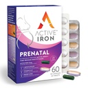 Aktiivinen Iron Prenatal, Iron Supplement + Prenatal Vitamiins for Women, 30 non-constipational Capsules + 30 Aikarelease Multivitamiinit, Raskaus, Imetys & synnytyksen jälkeen Essentials