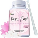 N'More Boric Acid emätin Suppositories - 100% Pure Made in USA - Boricfem Tuki emätin terveys (One) (30 Serving, Boricfem with Applicator)