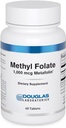 Douglas Laboratories Metyylifolaatti L-5-MTHF - 1000 mikrog Metafolin - B-vitamiini Folaatti - tukee homokysteiinin aineenvaihduntaa & sikiön kehitystä* - Ei-GMO - 60 tablettia