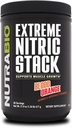 NutraBio Extreme Nitric Stack, Typpioksidi ja Cell Volumizing Formula 30 Servings (Blood Orange)