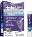 Hydralyte Electrolytes Plus Immuniteetti, Elderberry - Low Sugar Nopea nesteytys Powder - Kevyt sparkling Elektrolyytti Powder Packets 1000 mg ja 300 mg Elderberry (8oz Serve, 12 kreivi)