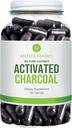 Antler Farms - 100% puhdasta kookos aktiivihiiliä, 180 kapselia 260mg - Wild Harved, Virgin Coconut Shell, USP Food Grade, Steam Aktivoitu, Ultra Fine