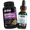 Lisämunuaisen tuki Cortisol Manager lisäravinteet - lisäravinteet Kapselit Orgaaninen neste drops Focus naiset Miehet - Natural Adaptogen Ashwagandha Holy Basil L Tyrosine Complex Health
