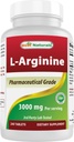 Best Naturals L-arginiini 3000mg Per Serving - 240 tablettia - Pharmaceutical Grade - Ei-GMO & Gluteenittomat - Valmistettu Yhdysvalloissa