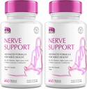 2 Nerve Savior Neuropatia 828mg, Advanced Nerve Support Supplement, Renew for Healthy Feet, Best Regen with Alpha Lipoic Acid, Vitamiinit D, B6, B12-60 kapselit