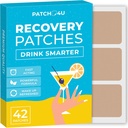 Party Recovery Patchs 42 Pack - Herätys Virkistetty & Energized kanssa 100% Natural Ingredients Patch - Skin-Ystävällinen ja vedenpitävä - Käytä ennen juomista - Parannettu aamu Formula
