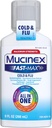 Mucinex Fast- Max-suurin vahvuus All-in-One kylmä ja flunssa, 9 oz pullo, jota käytetään päänsärkyyn, vartalokipuun, kaljuuntuneisiin trooppeihin, Fevers, Chest Congestion, Cough, Nasal/Sinus Congestion ja Sinus paine
