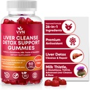 VVNaturals Sokeriton 26-in-1 Maksan puhdistus Detox & Korjaa rasvan maksan Formula Gummies; 3000 mg Blend of Glutatione, Silymarin Milk Thistle, Choline, TUDCA ...