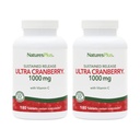 NaturesPlus Ultra Cranberry 1000-180 Säilyketabletit, 2 pakkaus - Tukee tervettä virtsanjohdinta - ei-GMO, kasvissyöjä, Gluteeniton - 180 Tarjoilu yhteensä