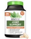 Zenwise Health Joint Support Supplement with Glukosamiini Chondroitin MSM, Curcumin & Sulfate - Joint Health for Women & Men - Mobility & Joustavuus Tuki polville, Cartilage & Bone - 180 Count