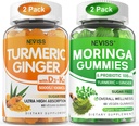 2 pakkaus kurkuma inkivääri Gummy + 2 pakkaus Moringa Gummy