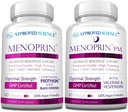Hyväksytty Science Menoprin - Menopause Support - Protykin, Black Cohosh - 1 pullo Menoprin Day + 1 pullo Menoprin PM - Vegan