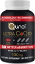 Qunol Ultra CoQ10 100mg 3X Parempi imeytyminen Patentoitu vesi ja rasvaliukoinen luonnollinen täydentää lomake Coenzyme Q10 Antioksidantti Heart Health Packs Softgels, 120