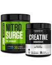 Jacked Factory NITROSURGE Pre harjoitus täydentää (sininen vadelma) Creatiini Monohydraatti Powder 150g lihasten kasvua, lisääntynyt vahvuus, parannettu energia