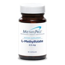 MethylPro L-Metyylifolaatti 2,5 mg - Tukee terveellistä ajattelutapaa - Aktiivinen folaatti methylation Support & Biochemical Reactions - Erittäin biologisesti saatavilla - Joustava annos - 30 tarjoilua - 30 kapselia